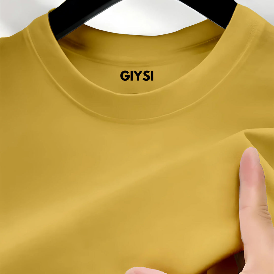Yellow Round Neck T-shirts
