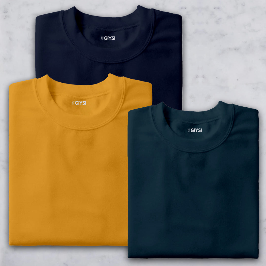 Combo Pack Round Neck T-shirts