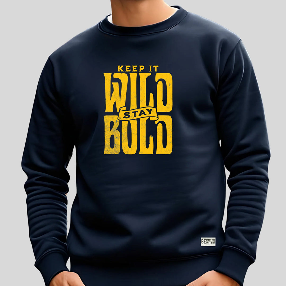 Printed Navy Blue Sweatshirt