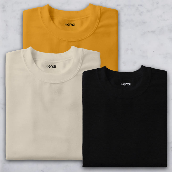 Combo Pack Round Neck T-shirts