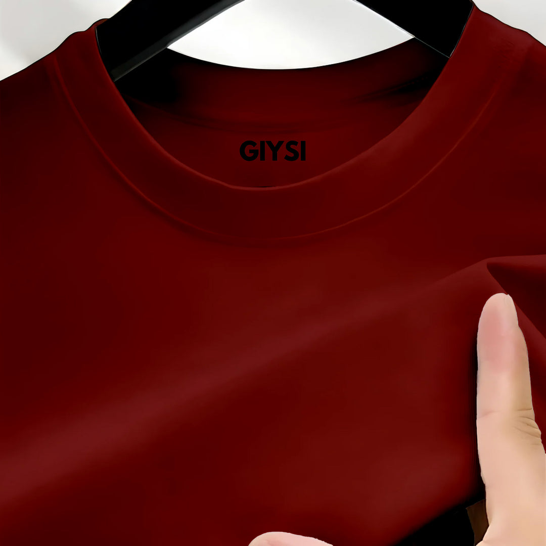 Maroon Crew Neck T-shirt