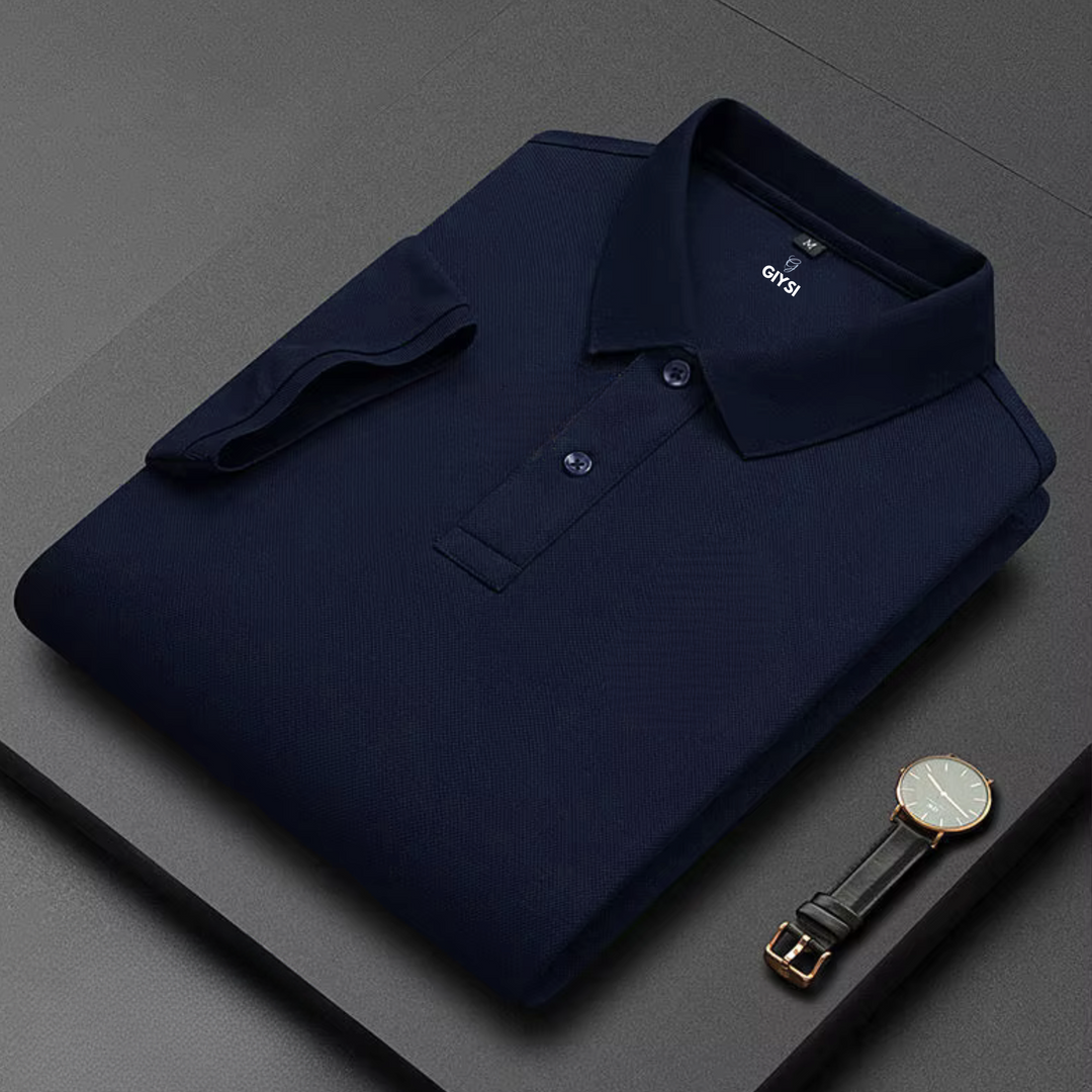 Navy Cotton Polo T-shirt