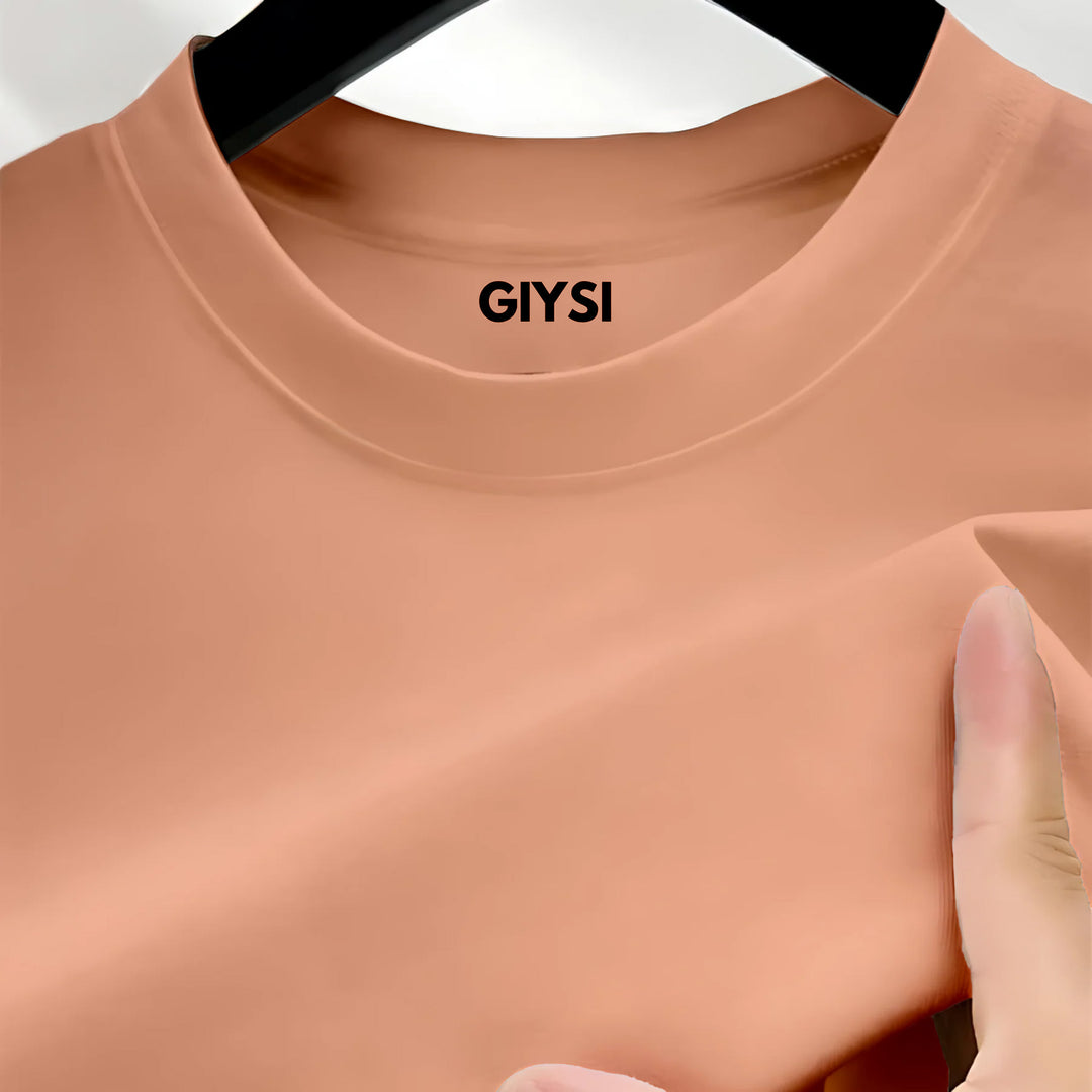Peach Crew Neck T-shirt