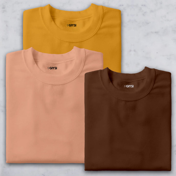 Combo Pack Round Neck T-shirts