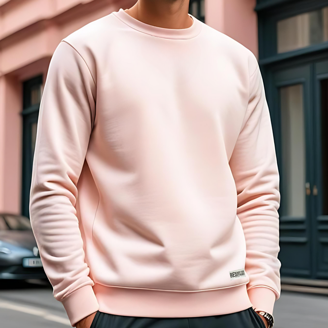 Solid Pink Sweatshirt