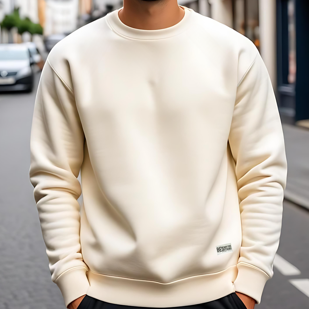 Solid Ivory Sweatshirt