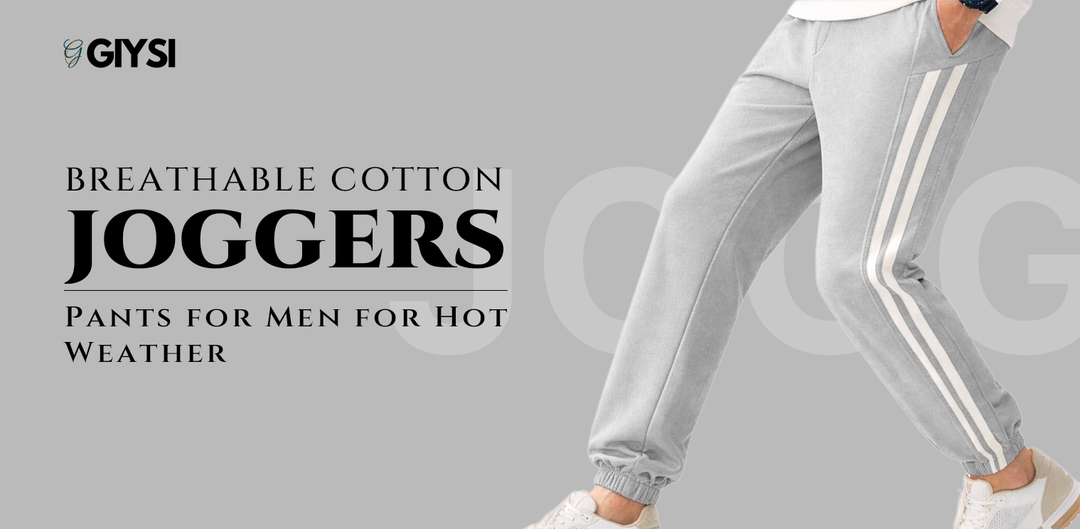 Breathable Cotton Joggers Pants for Men for Hot Weather