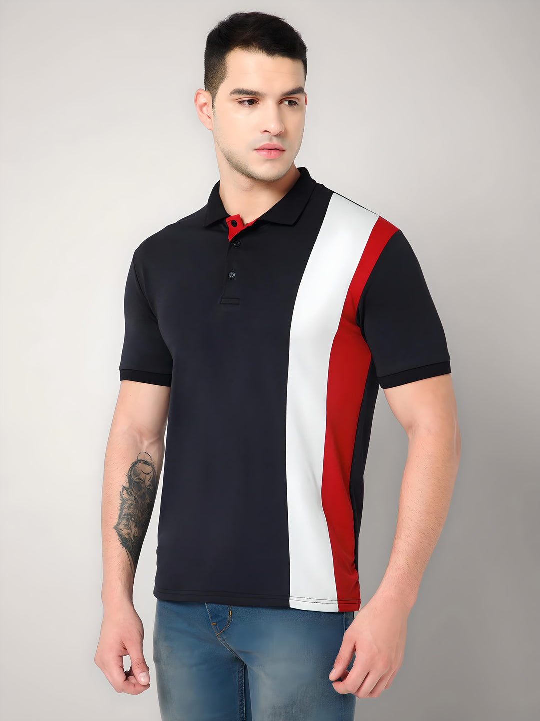 Color Block Polo T-shirt