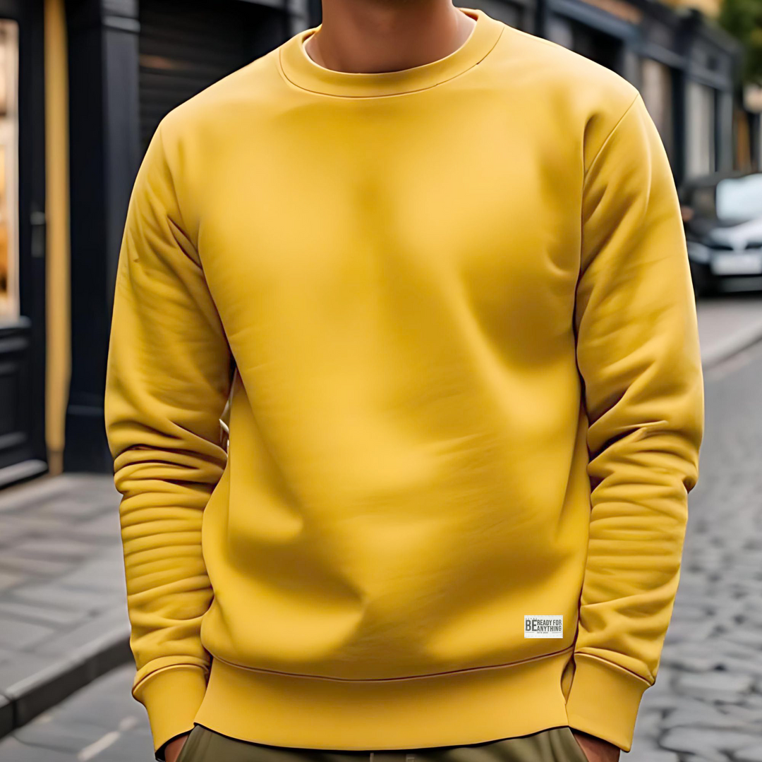 Solid  Yellow  Sweatshirt