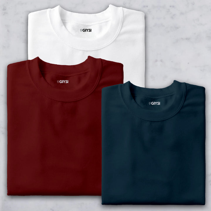 Combo Pack Round Neck T-shirts