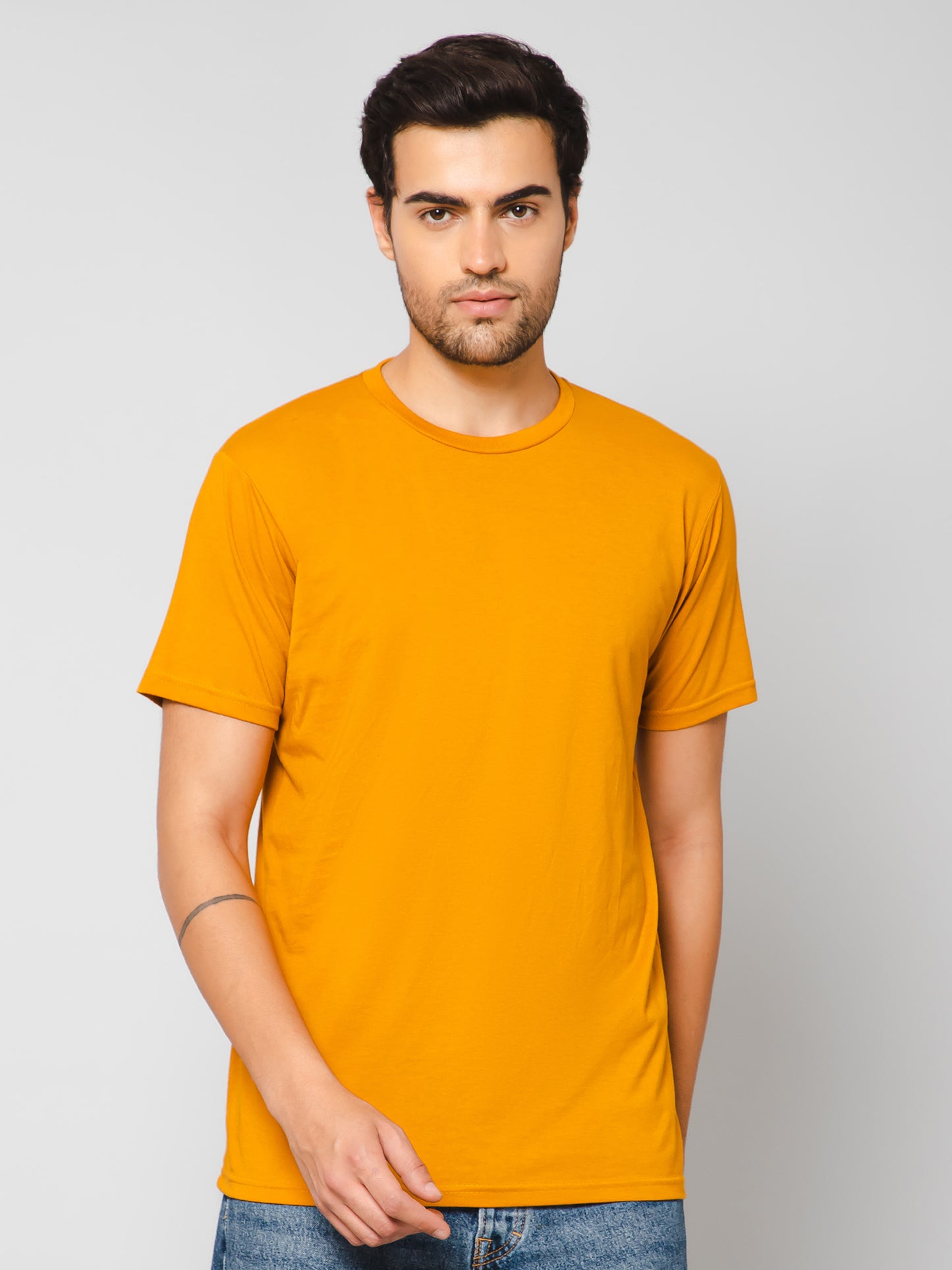 Mustard Crew Neck T-shirt