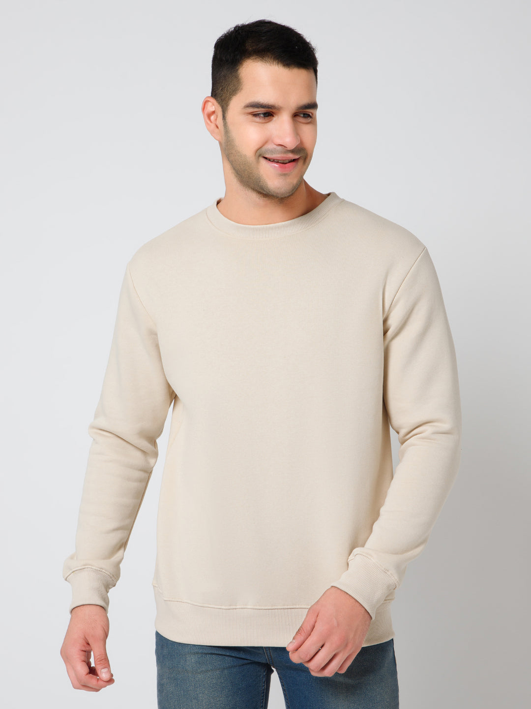 Solid Ivory Sweatshirt