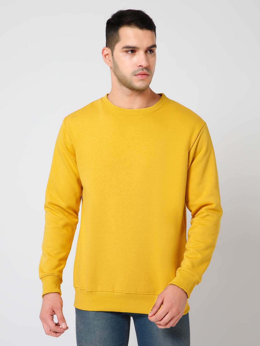 Solid  Mustard Sweatshirt