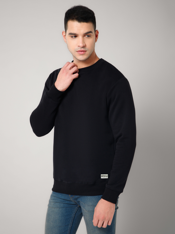 Solid Black Sweatshirt