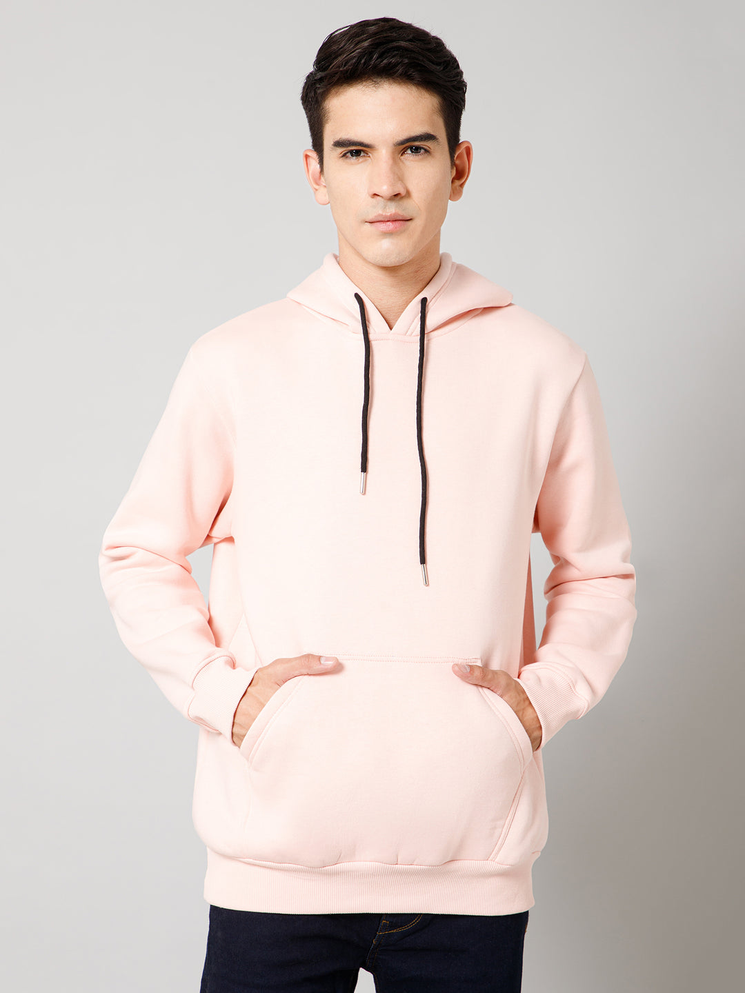 Solid Pastel Pink Hoodie