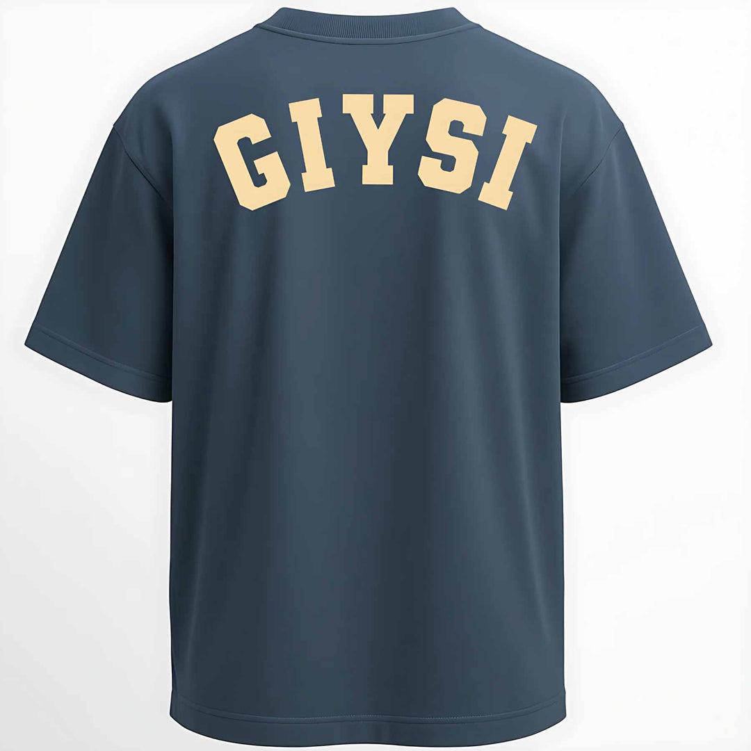 Oversized Print Airforce Cotton T-shirt