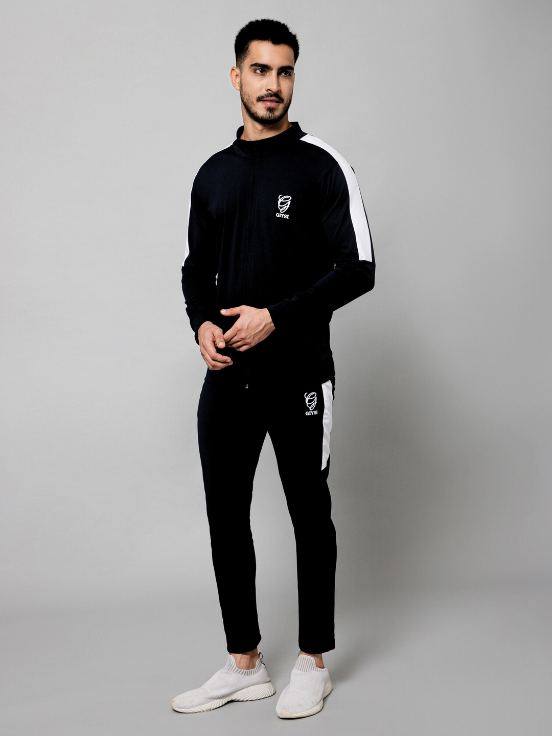 Fusion Lines Black Tracksuit