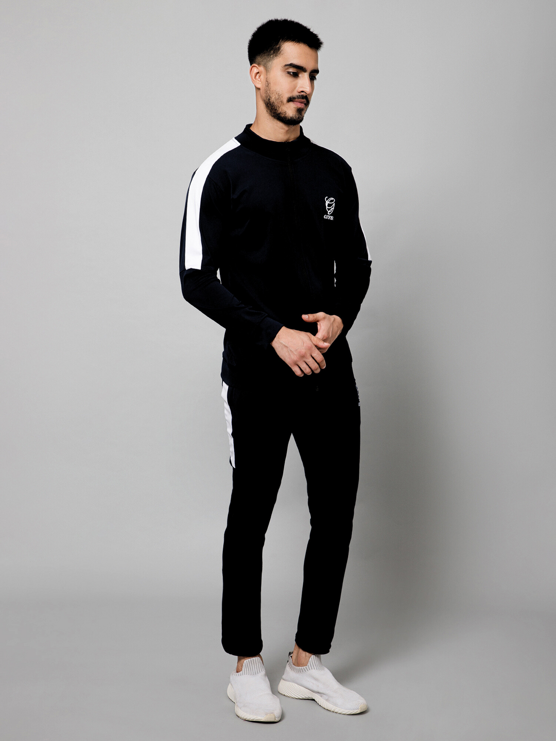 Fusion Lines Black Tracksuit