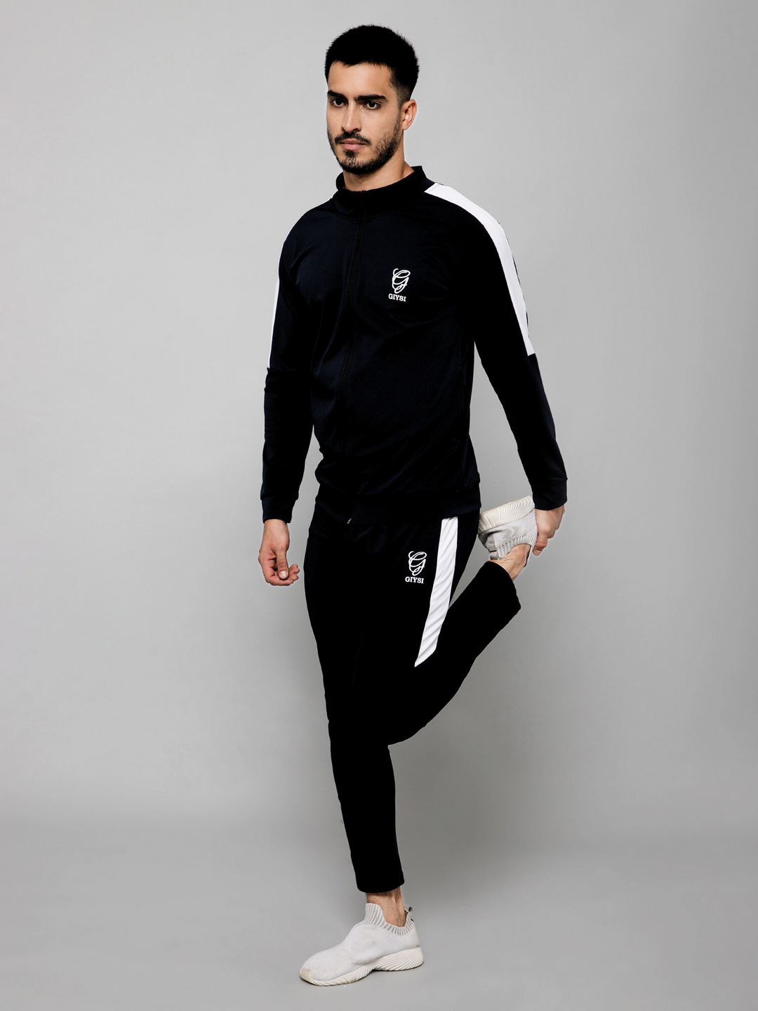 Fusion Lines Black Tracksuit