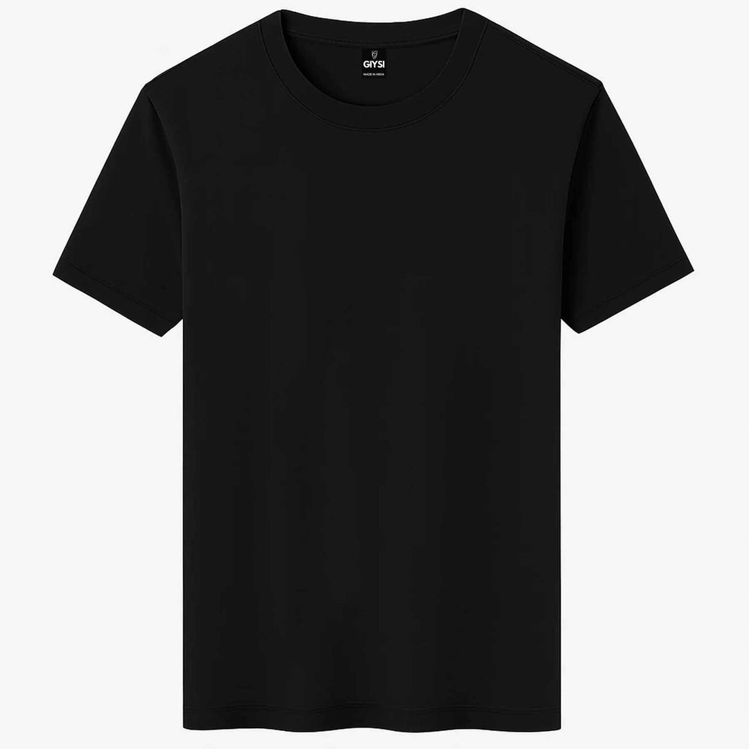 buy Black Round Neck T-shirt