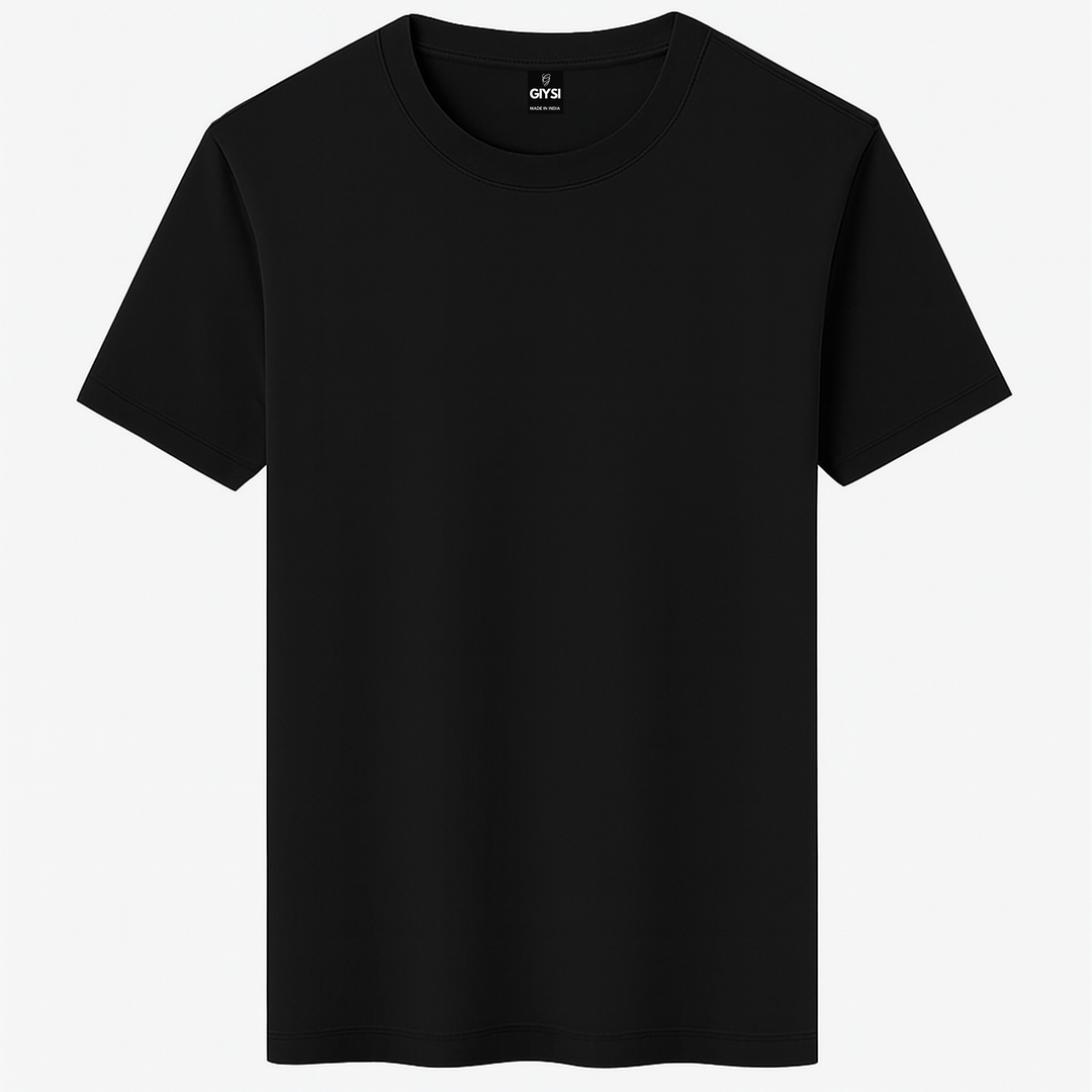 Black Round Neck T-shirt