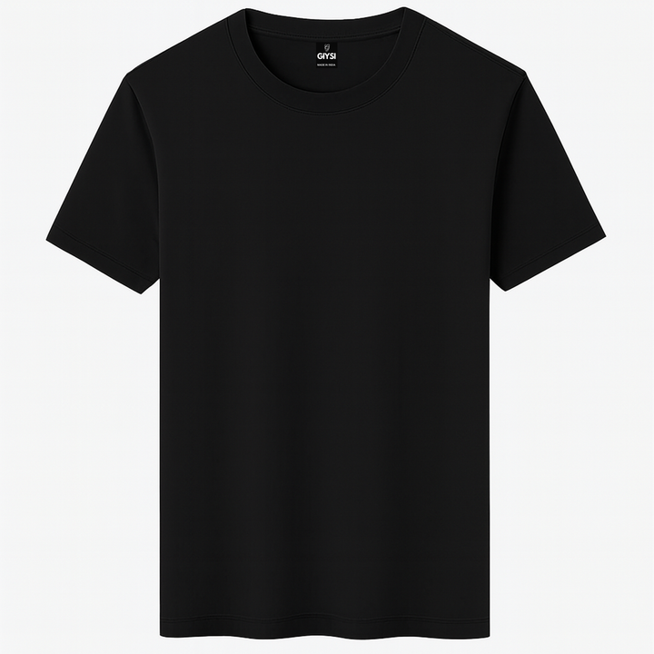 Black Round Neck T-shirt
