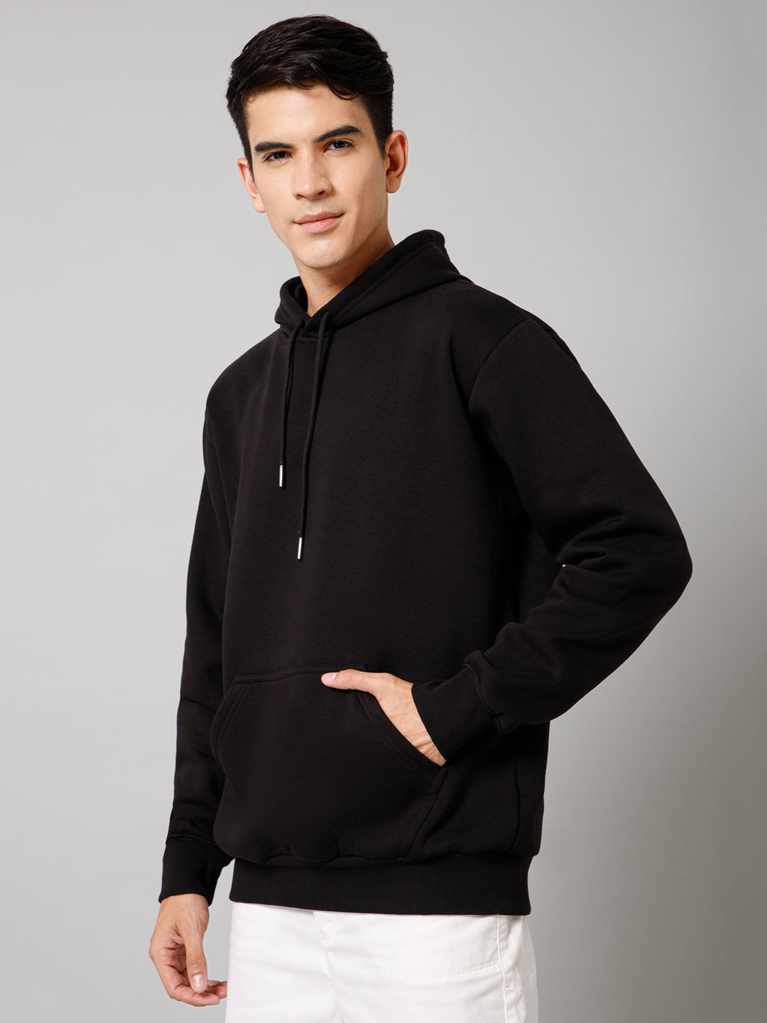 Solid Black Hoodie