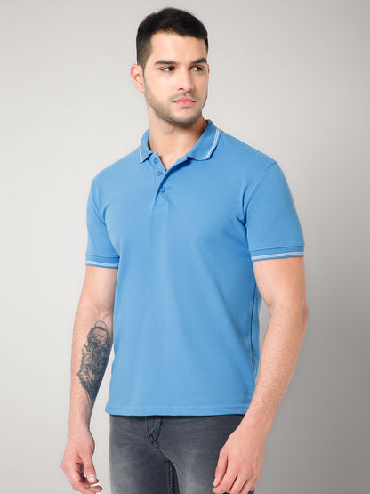 Sky Blue Polo T-shirt