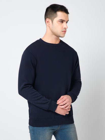Solid Navy Sweatshirt