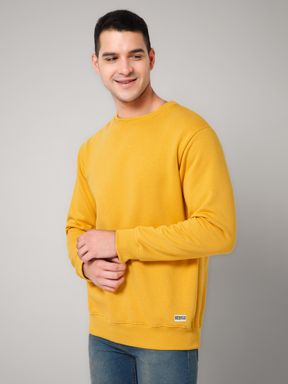 Solid  Mustard Sweatshirt