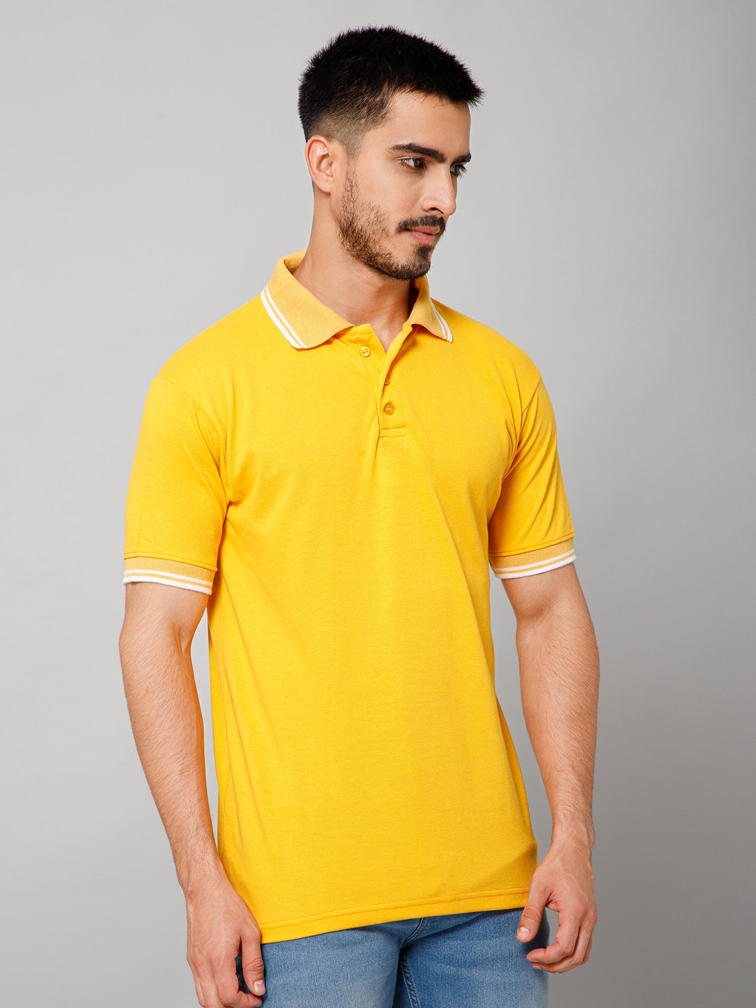 Yellow Polo T Shirt at Affordable Price Order Today GIYSI