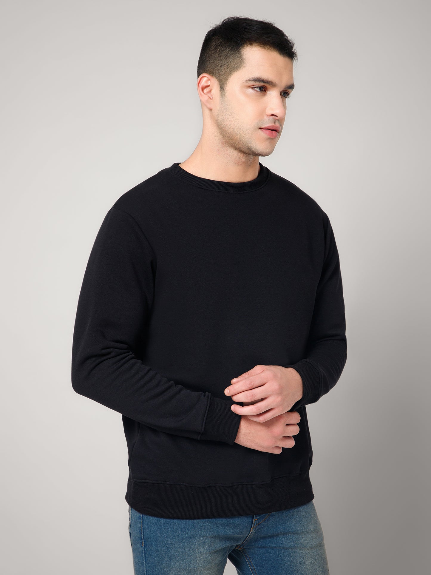 Solid Black Sweatshirt