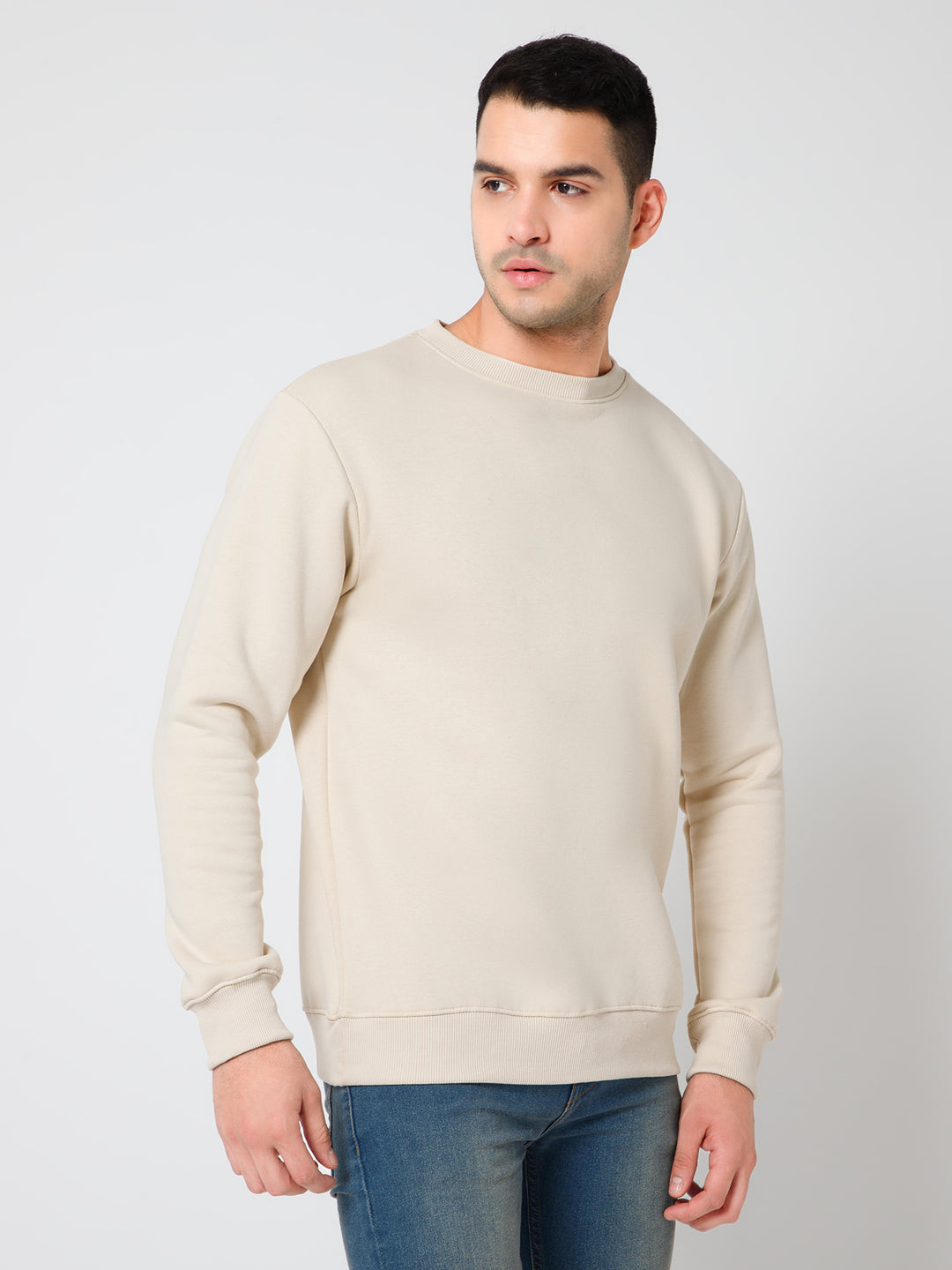 Solid Ivory Sweatshirt