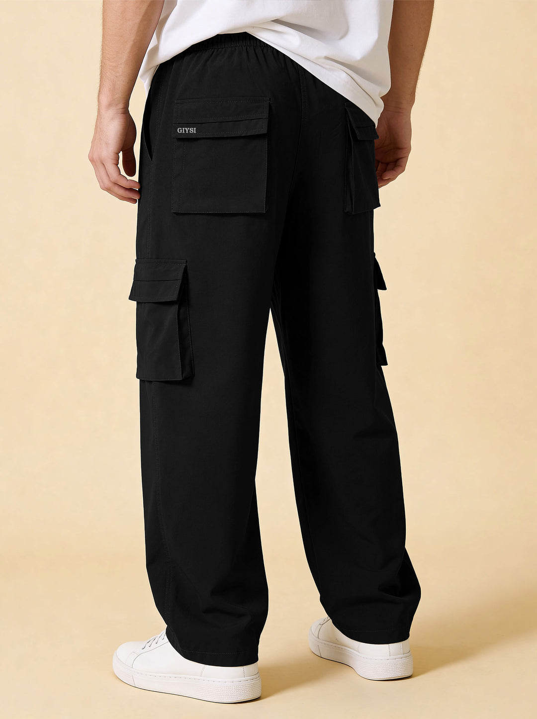 Black Oversized Cargo Pants