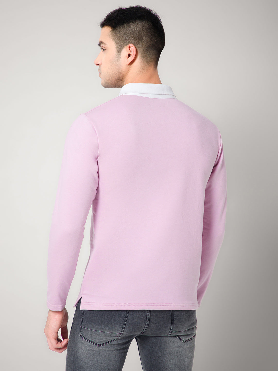 Full sleeves Mauve Collar T-shirt