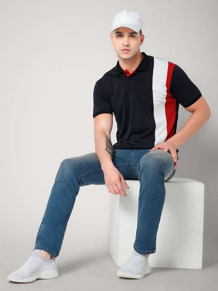 Color Block Polo T-shirt