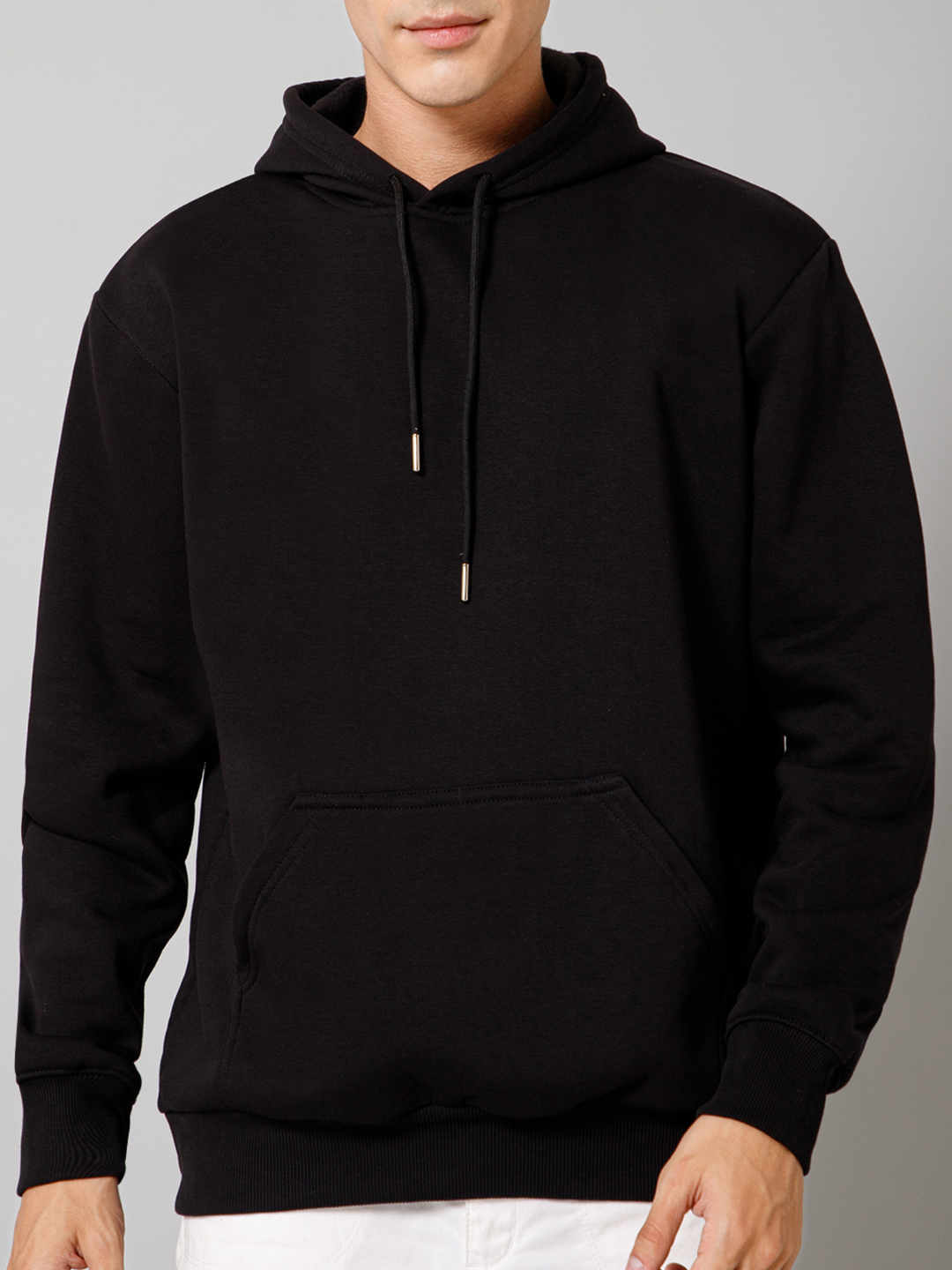 Shop Hoodies Online Solid Black Hoodie for Men GIYSI