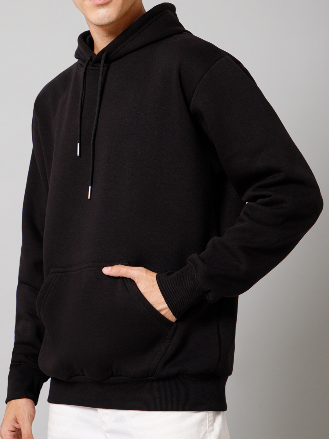 Solid Black Hoodie