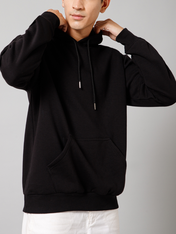 Solid Black Hoodie