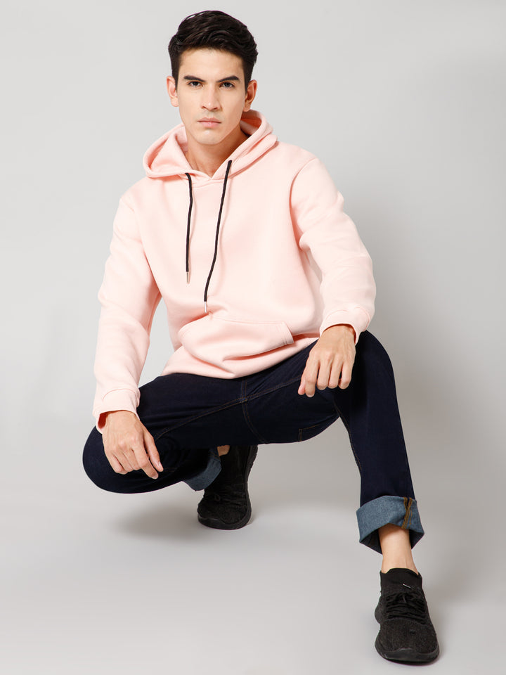 Solid Pastel Pink Hoodie