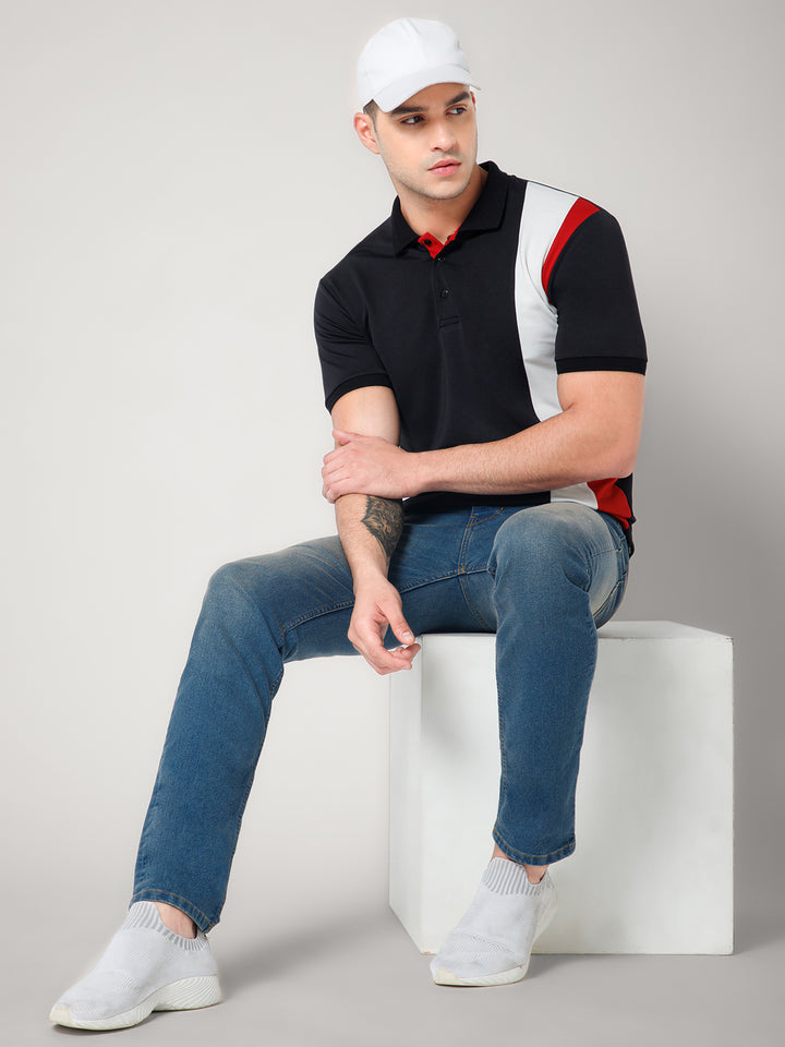 Color Block Polo T-shirt