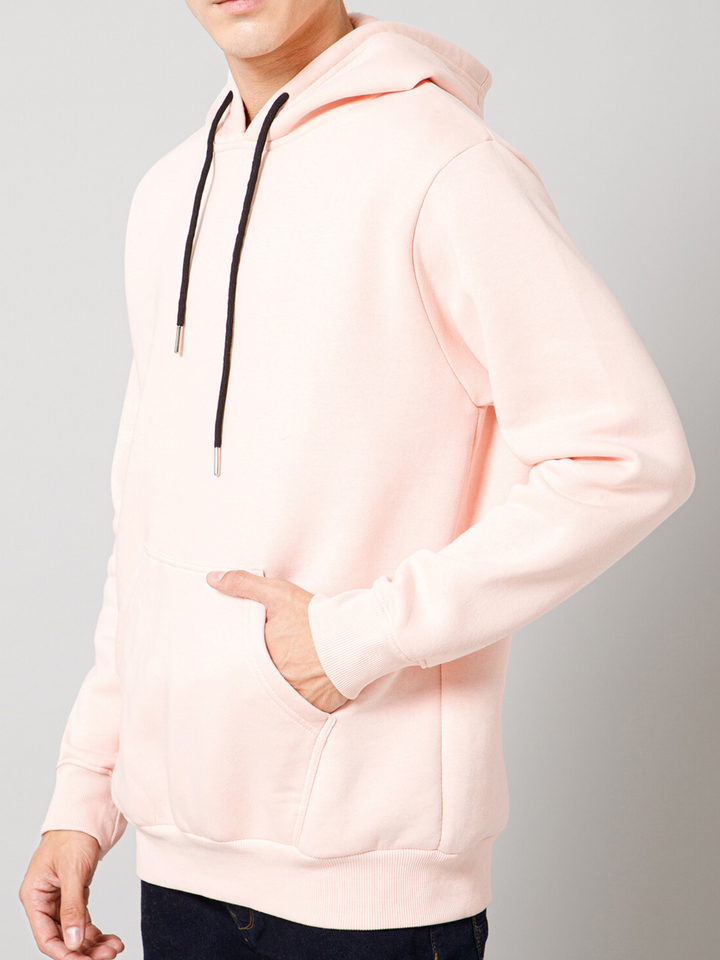 Solid Pastel Pink Hoodie