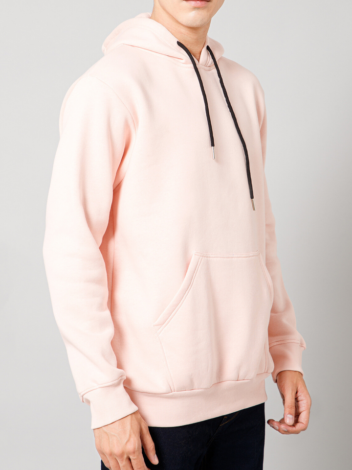 Solid Pastel Pink Hoodie