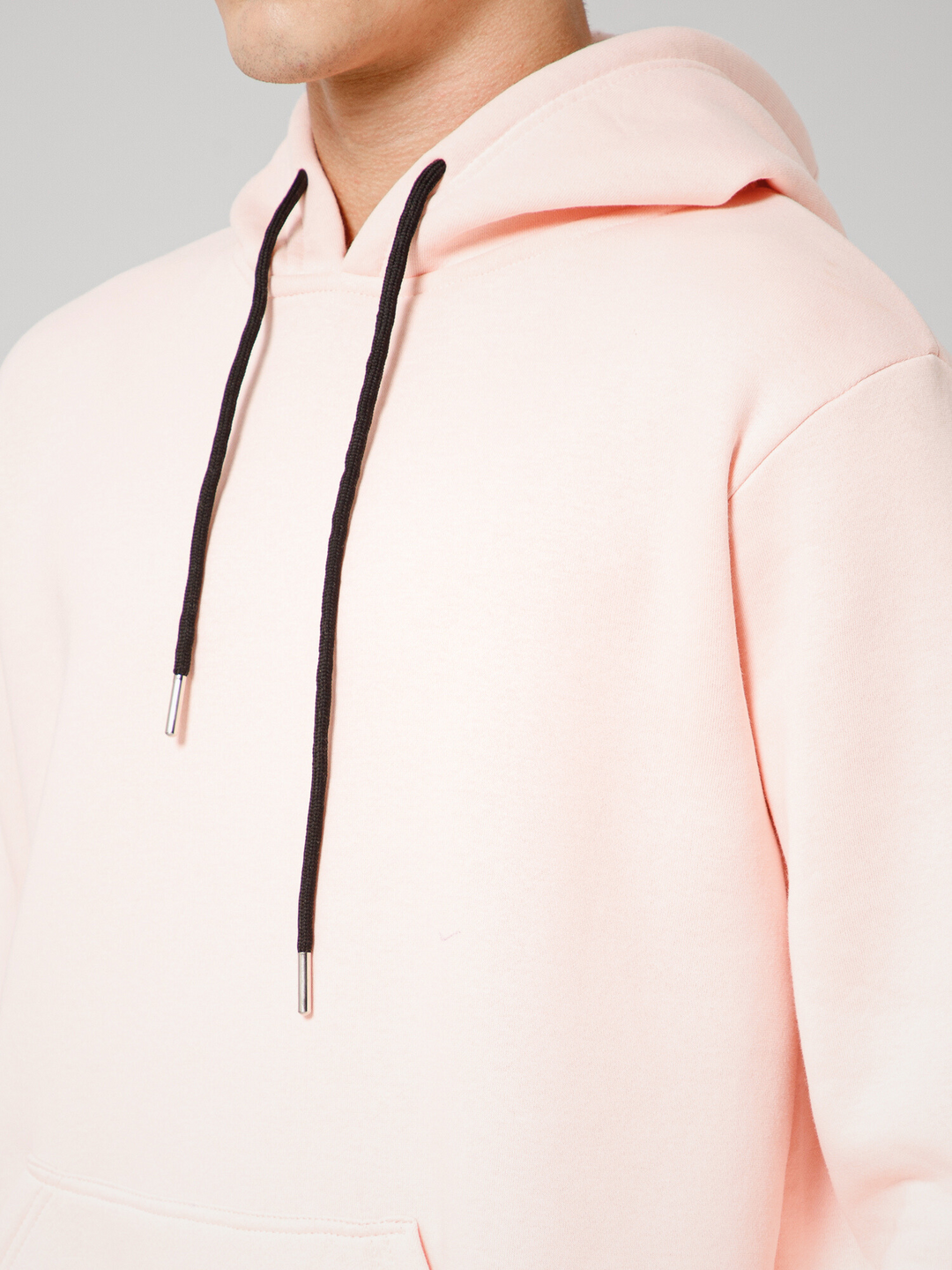 Solid Pastel Pink Hoodie