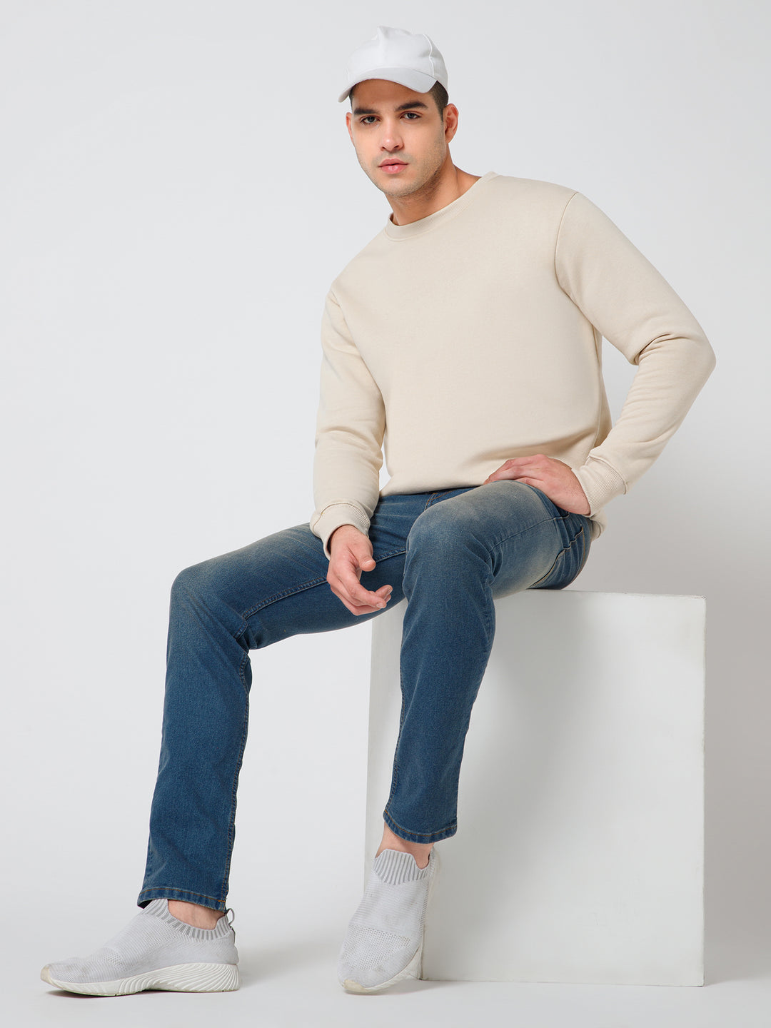 Solid Ivory Sweatshirt