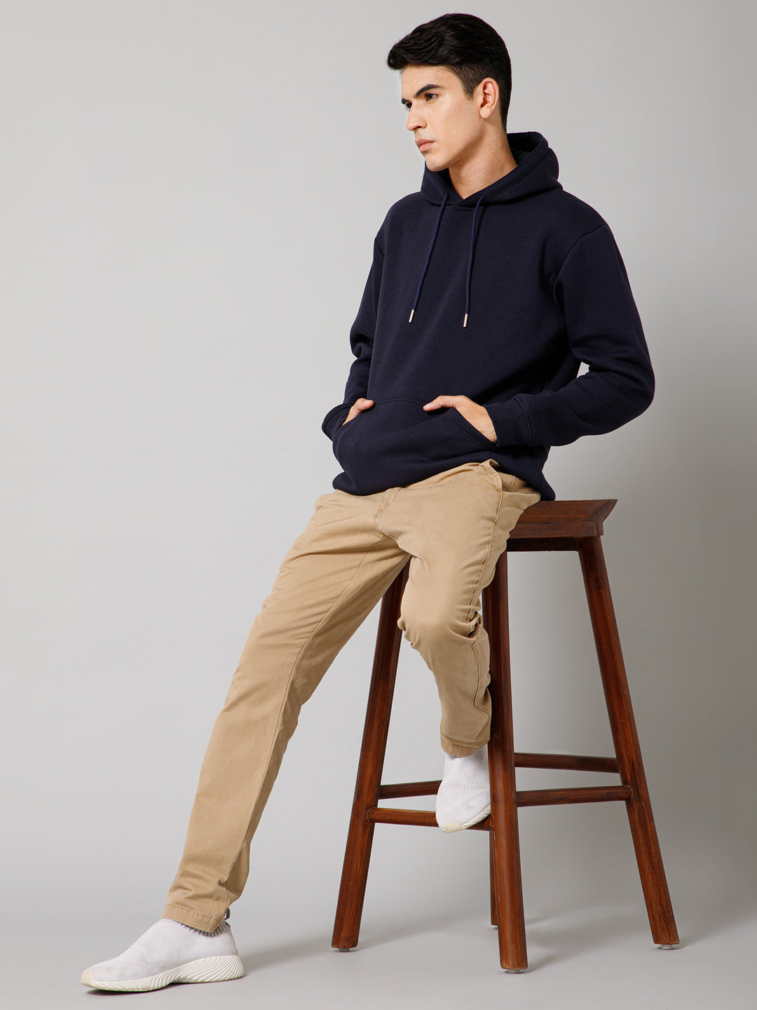 Solid Navy Hoodie