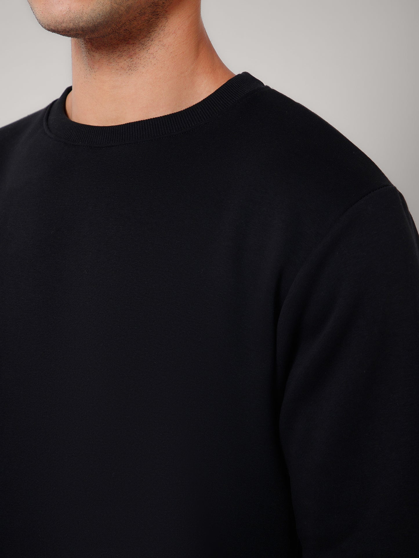Solid Black Sweatshirt