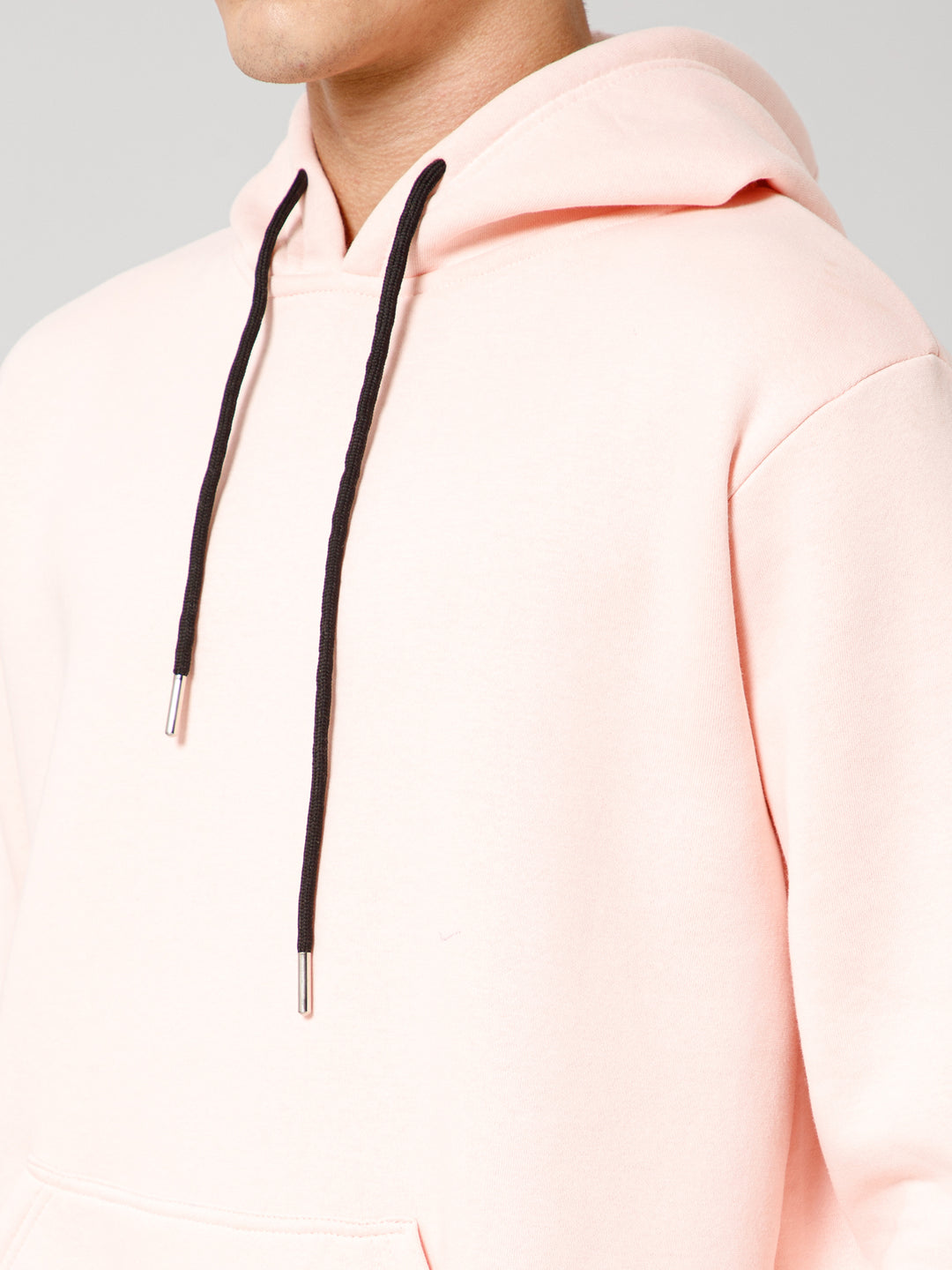 Solid Pastel Pink Hoodie