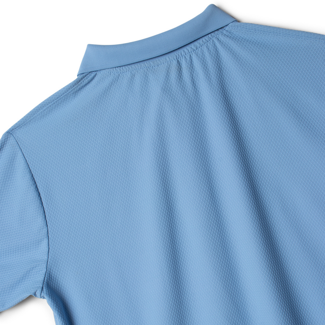 Textured Sky Blue Polo T-shirt