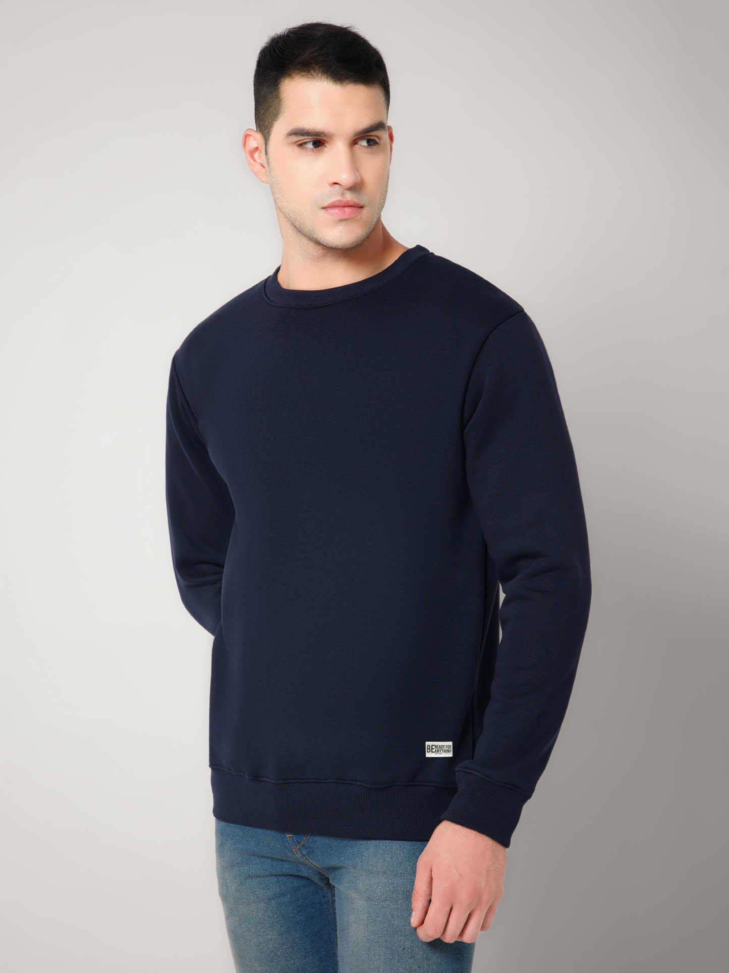Solid Navy Sweatshirt